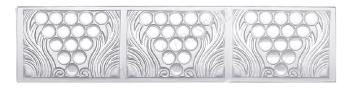 Grapes mirrored triple panel - Lalique